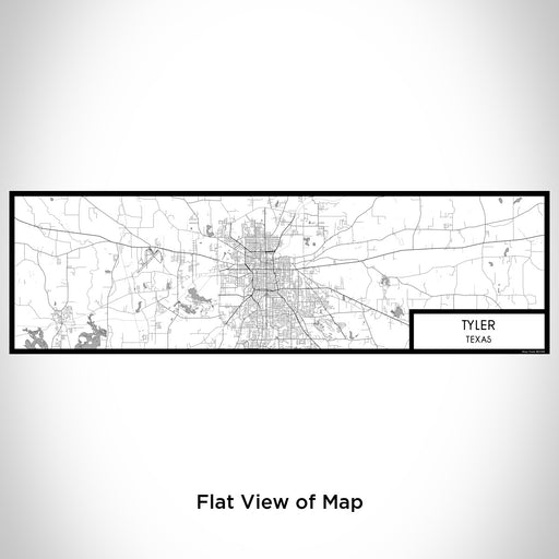 Flat View of Map Custom Tyler Texas Map Enamel Mug in Classic