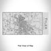 Rendered View of Tyler Texas Map Engraving on 17oz Stainless Steel Insulated Cola Bottle