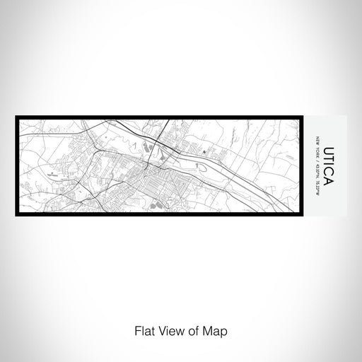 Rendered View of Utica New York Map on 10oz Stainless Steel Insulated Cup in Classic with Sliding Lid