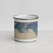 Front View Custom Valdez Alaska Map Enamel Mug in Afternoon