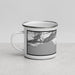 Left View Custom Valdez Alaska Map Enamel Mug in Classic