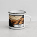 Right View Custom Valdez Alaska Map Enamel Mug in Ember