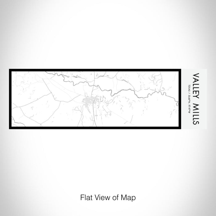 Rendered View of Valley Mills Texas Map on 10oz Stainless Steel Insulated Cup in Classic with Sliding Lid