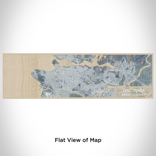 Flat View of Map Custom Vancouver British Columbia Map Enamel Mug in Afternoon