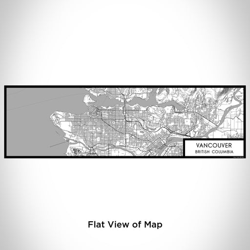 Flat View of Map Custom Vancouver British Columbia Map Enamel Mug in Classic