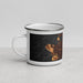 Left View Custom Vancouver British Columbia Map Enamel Mug in Ember