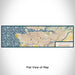 Flat View of Map Custom Vancouver British Columbia Map Enamel Mug in Woodblock