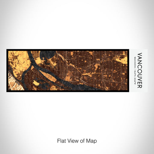 Rendered View of Vancouver Washington Map on 10oz Stainless Steel Insulated Cup in Ember with Sliding Lid