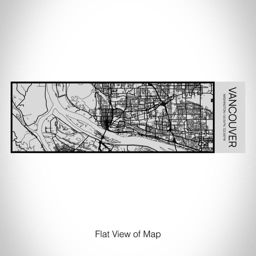 Rendered View of Vancouver Washington Map on 10oz Stainless Steel Insulated Cup with Sipping Lid