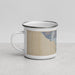 Left View Custom Ventura California Map Enamel Mug in Afternoon