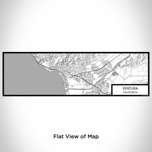 Flat View of Map Custom Ventura California Map Enamel Mug in Classic