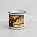 Right View Custom Ventura California Map Enamel Mug in Ember