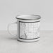 Left View Custom Vernal Utah Map Enamel Mug in Classic