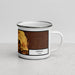 Right View Custom Vernal Utah Map Enamel Mug in Ember