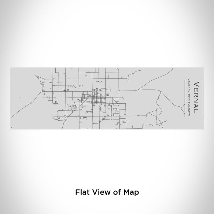 Rendered View of Vernal Utah Map Engraving on 10oz Stainless Steel Insulated Cup with Sipping Lid