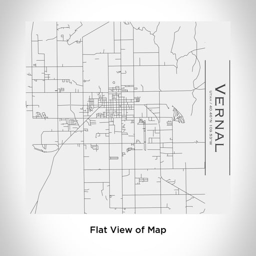 Rendered View of Vernal Utah Map Engraving on 17oz Stainless Steel Insulated Tumbler in White