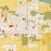 Vernal Utah Map Print in Woodblock Style Zoomed In Close Up Showing Details