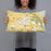Person holding 20x12 Custom Vernal Utah Map Throw Pillow in Woodblock