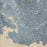 Victoria British Columbia Map Print in Afternoon Style Zoomed In Close Up Showing Details