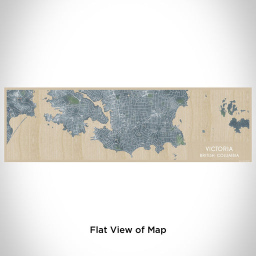 Flat View of Map Custom Victoria British Columbia Map Enamel Mug in Afternoon