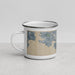Left View Custom Victoria British Columbia Map Enamel Mug in Afternoon