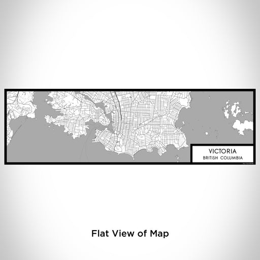 Flat View of Map Custom Victoria British Columbia Map Enamel Mug in Classic