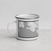 Left View Custom Victoria British Columbia Map Enamel Mug in Classic
