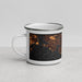 Left View Custom Victoria British Columbia Map Enamel Mug in Ember