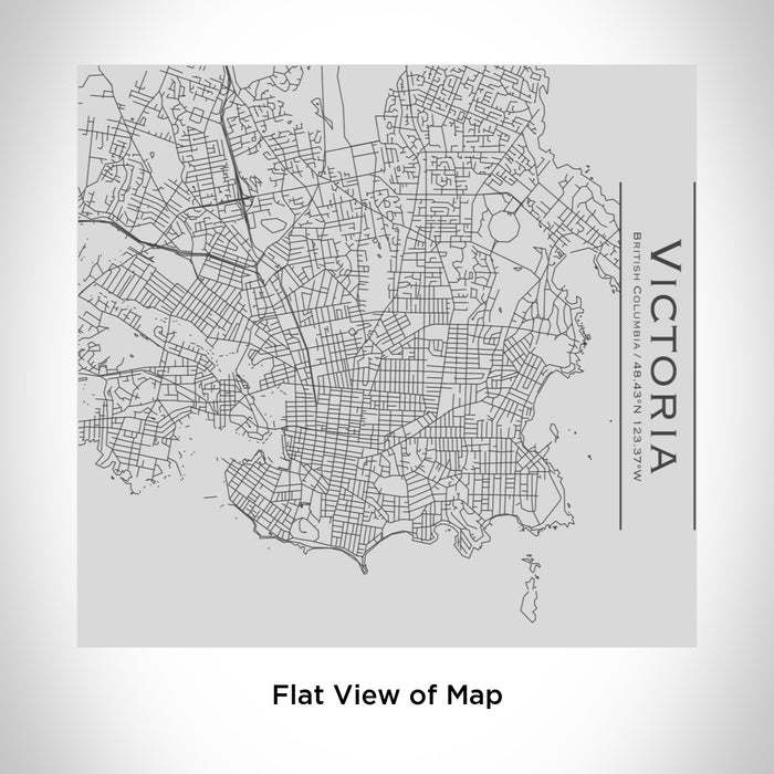 Rendered View of Victoria British Columbia Map Engraving on 17oz Stainless Steel Insulated Tumbler