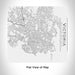 Rendered View of Victoria British Columbia Map Engraving on 17oz Stainless Steel Insulated Tumbler in White