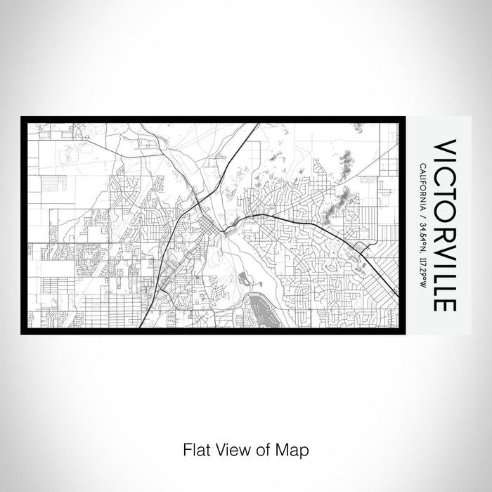 Rendered View of Victorville California Map on 17oz Stainless Steel Insulated Bottle with printed classic style map