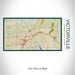 Rendered View of Victorville California Map on 17oz Stainless Steel Insulated Bottle with printed woodblock style map