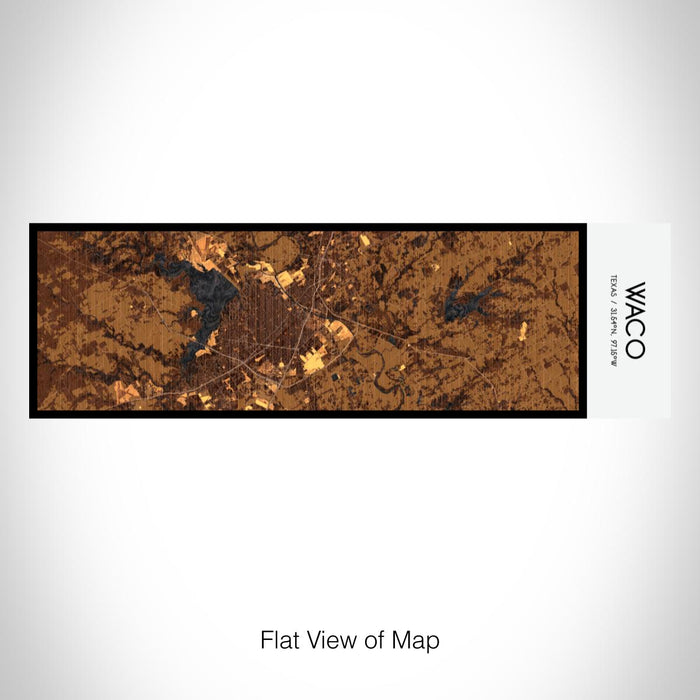 Rendered View of Waco Texas Map on 10oz Stainless Steel Insulated Cup in Ember with Sliding Lid
