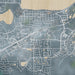 Waconia Minnesota Map Print in Afternoon Style Zoomed In Close Up Showing Details