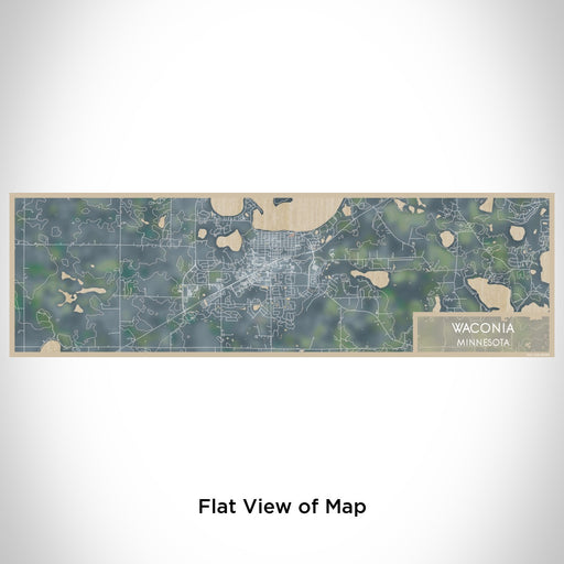 Flat View of Map Custom Waconia Minnesota Map Enamel Mug in Afternoon