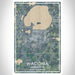 Waconia Minnesota Map Print Portrait Orientation in Afternoon Style With Shaded Background