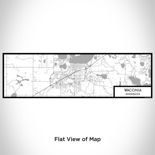 Flat View of Map Custom Waconia Minnesota Map Enamel Mug in Classic