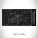 Rendered View of Waconia Minnesota Map Engraving on 17oz Stainless Steel Insulated Cola Bottle in Black