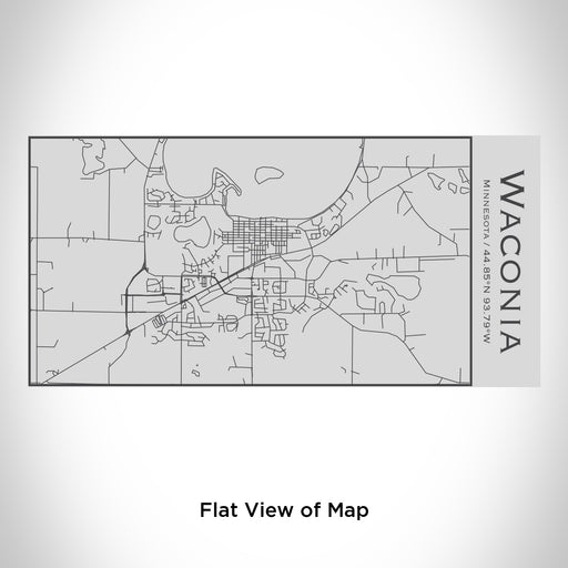 Rendered View of Waconia Minnesota Map Engraving on 17oz Stainless Steel Insulated Cola Bottle