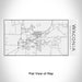 Rendered View of Waconia Minnesota Map Engraving on 17oz Stainless Steel Insulated Cola Bottle in White