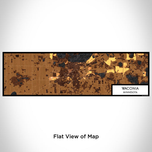 Flat View of Map Custom Waconia Minnesota Map Enamel Mug in Ember