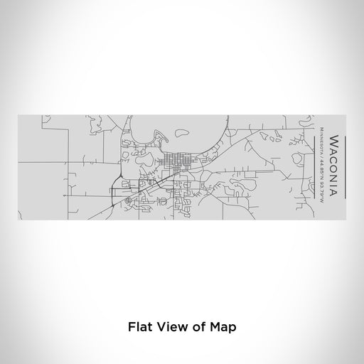 Rendered View of Waconia Minnesota Map Engraving on 10oz Stainless Steel Insulated Cup with Sipping Lid