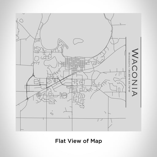 Rendered View of Waconia Minnesota Map Engraving on 17oz Stainless Steel Insulated Tumbler
