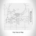 Rendered View of Waconia Minnesota Map Engraving on 17oz Stainless Steel Insulated Tumbler in White