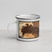 Left View Custom Wahiawa Hawaii Map Enamel Mug in Ember