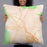 Person holding 22x22 Custom Wahiawa Hawaii Map Throw Pillow in Watercolor