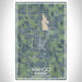 Wahoo Nebraska Map Print Portrait Orientation in Afternoon Style With Shaded Background