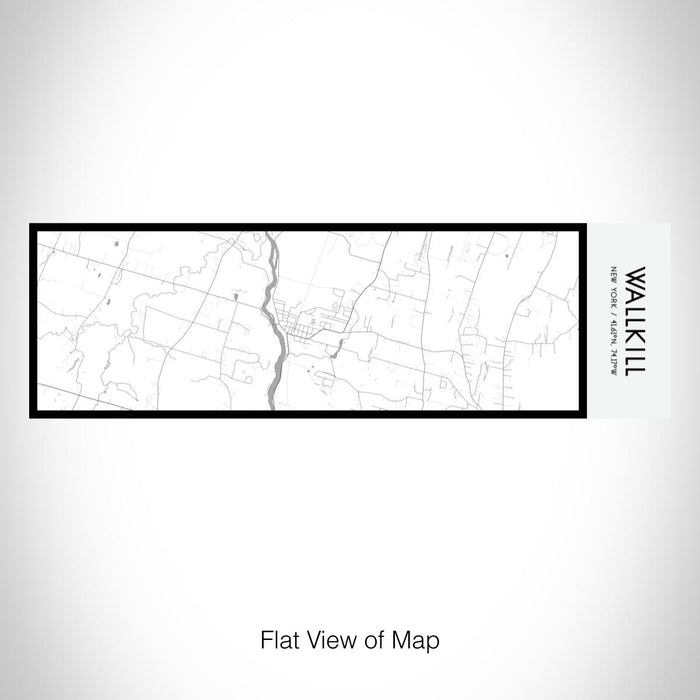 Rendered View of Wallkill New York Map on 10oz Stainless Steel Insulated Cup in Classic with Sliding Lid