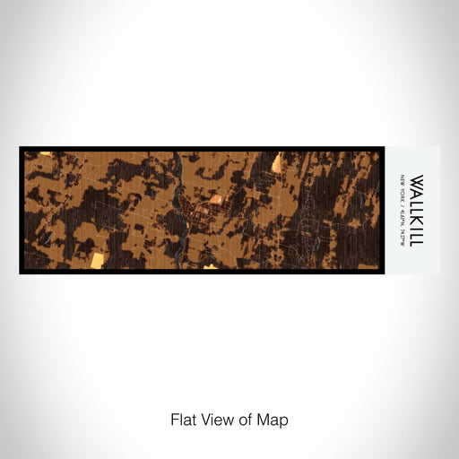 Rendered View of Wallkill New York Map on 10oz Stainless Steel Insulated Cup in Ember with Sliding Lid