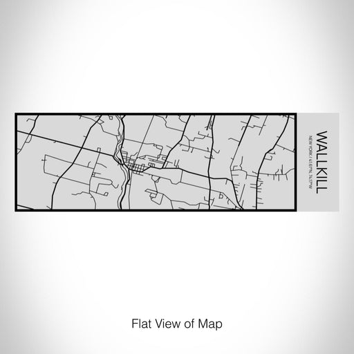 Rendered View of Wallkill New York Map on 10oz Stainless Steel Insulated Cup with Sipping Lid